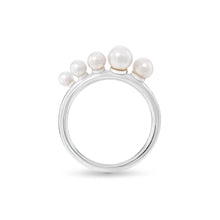 Sea Foam Graduated Pearl Ring